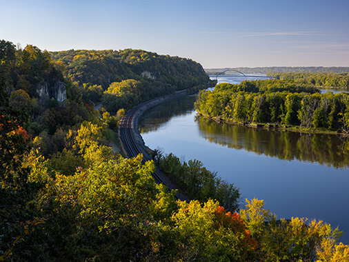 Scenic View of the Mississippi River